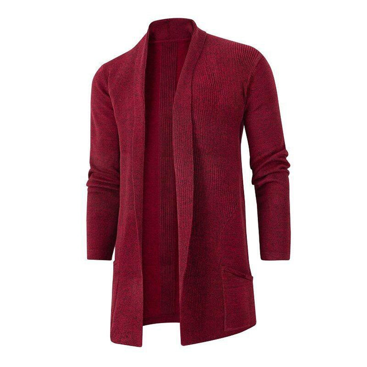 Herren Strickjacke mit offenem Schnitt und praktischen Taschen Aliams