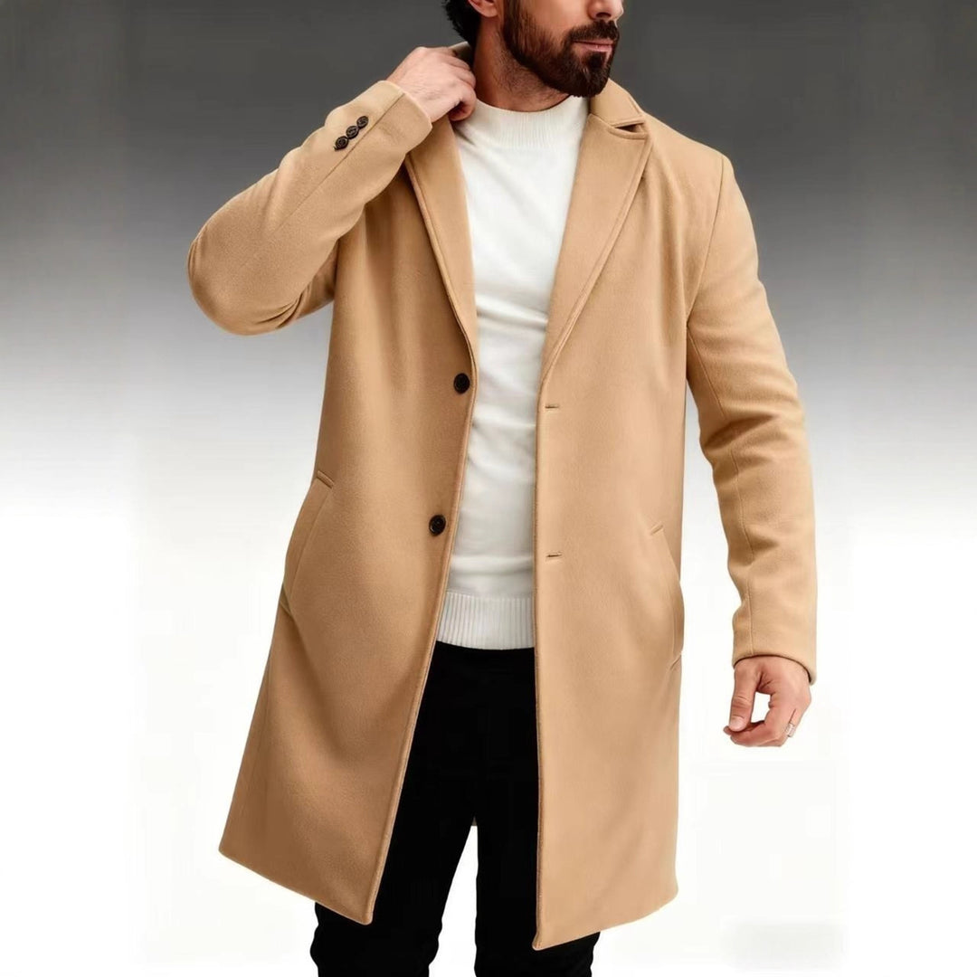 Herren klassischer und eleganter Wintermantel Aliams