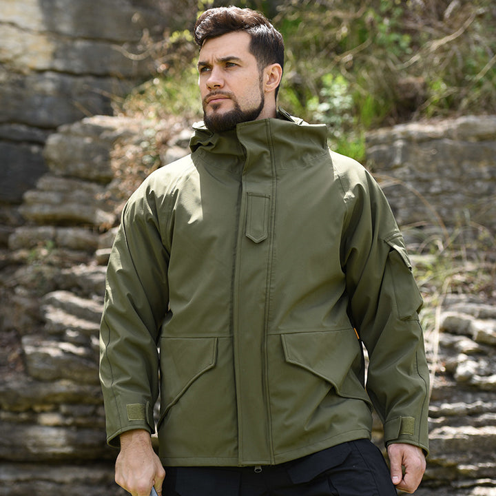 Herren wetterfeste Camouflage-Jacke Aliams