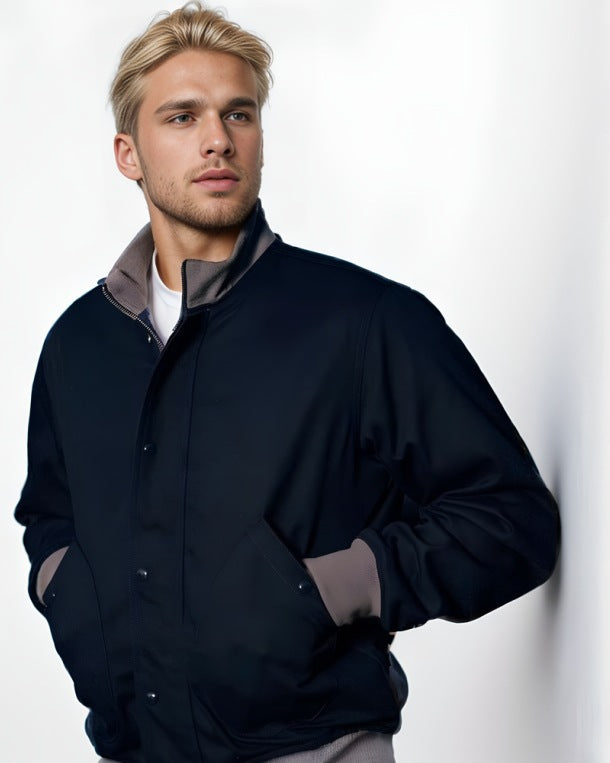 Herren elegante Übergangsjacke mit hohem Kragen Aliams