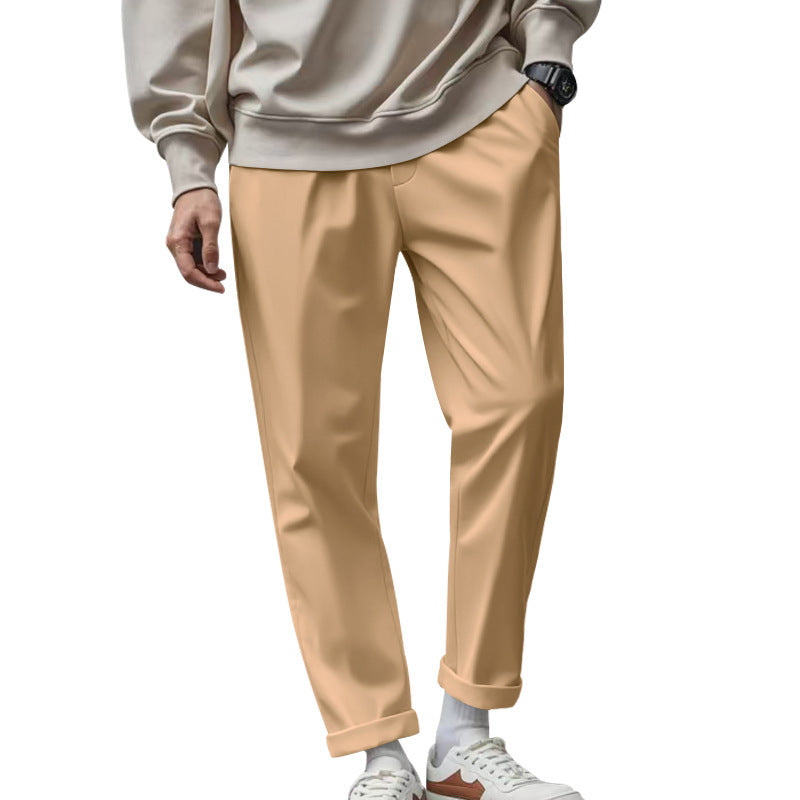 Herren elegante Chino-Hose mit lässigem Schnitt und praktischen Taschen Aliams