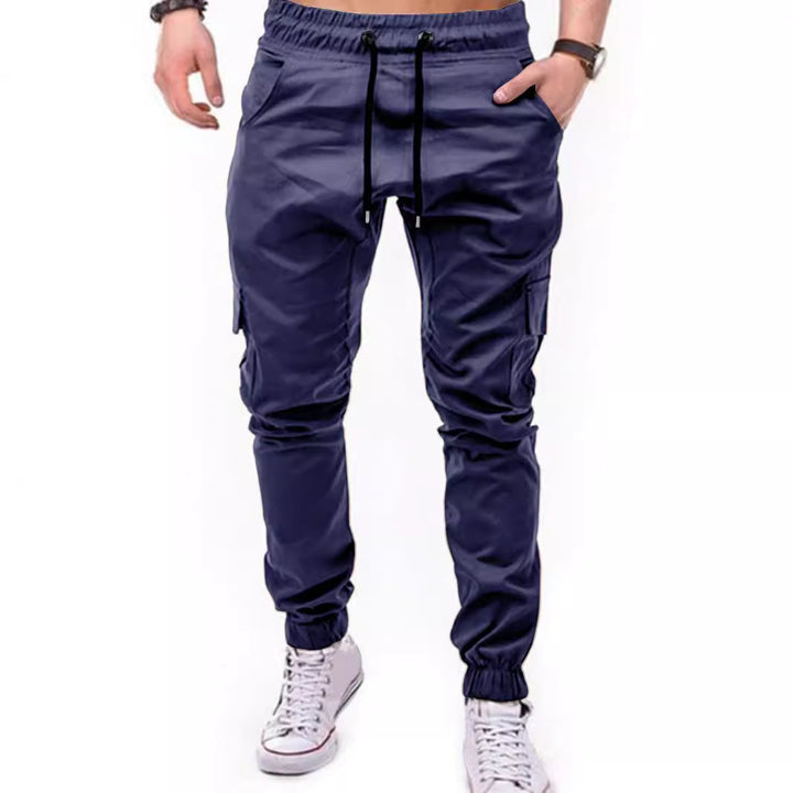 Herren Cargo-Hose mit elastischem Bund und praktischen Multifunktions-Pockets Aliams