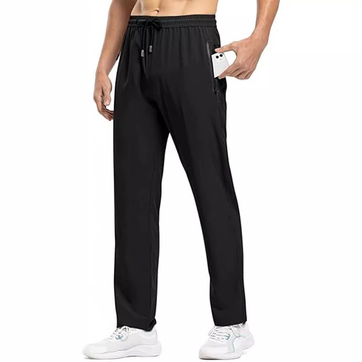 Herren Sportliche Freizeit-Hose mit seitlichen Reißverschlusstaschen Aliams