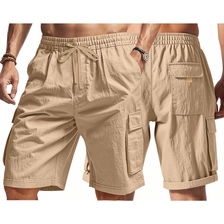 Herren Cargo-Shorts mit elastischem Bund und praktischen Seitentaschen Aliams 1757709064