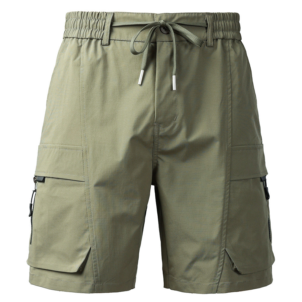 Herren Cargo-Shorts mit elastischem Bund und mehreren praktischen Taschen Aliams