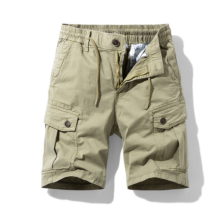 Herren Cargo-Shorts mit elastischem Bund und praktischen Seitentaschen Aliams
