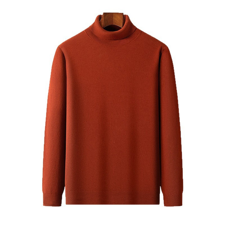 Herren Eleganter Rollkragenpullover aus feiner Wolle Aliams