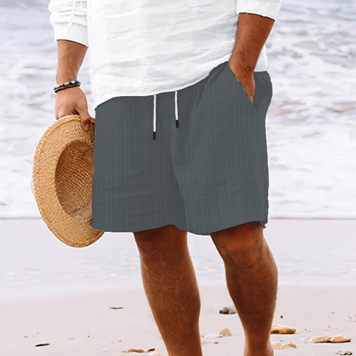 Herren Freizeit Strand Shorts mit dehnbarem Kordelzug Aliams