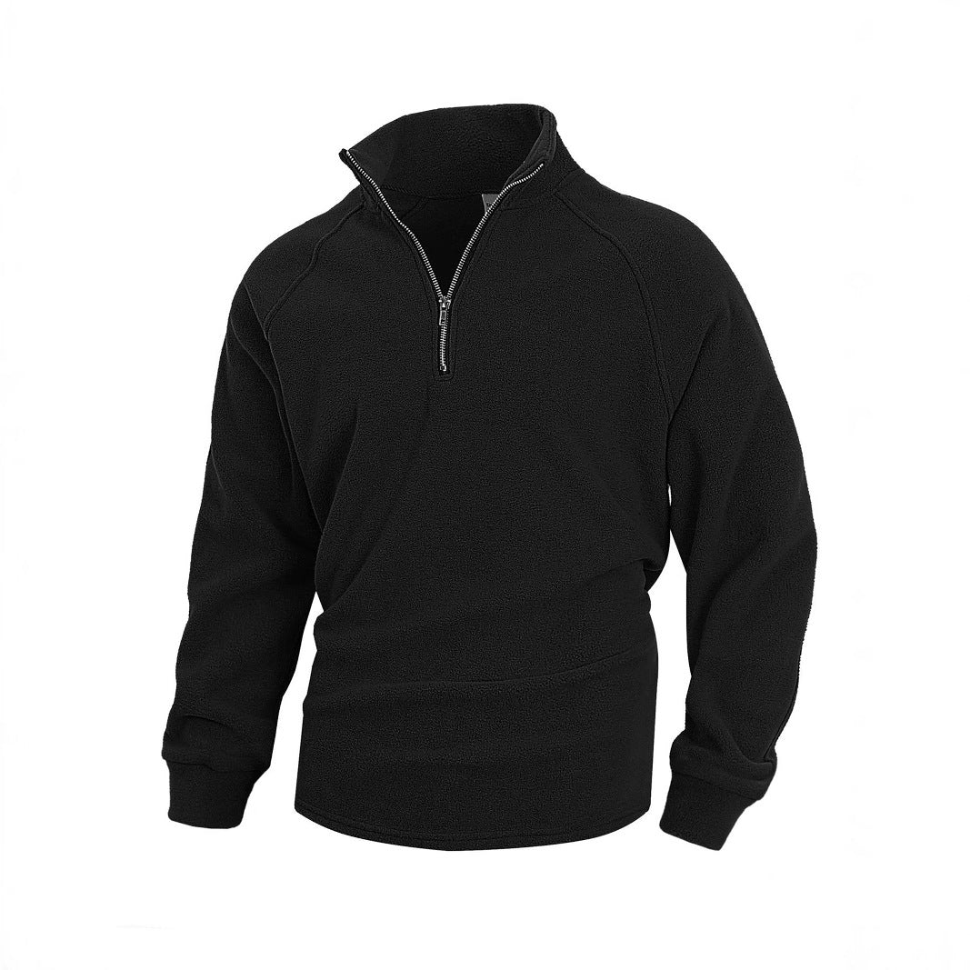 Herren Fleece Pullover mit halbem Reißverschluss Aliams