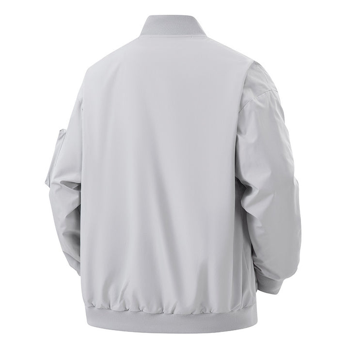 Herren funktionale Bomberjacke mit mehreren Taschen Aliams