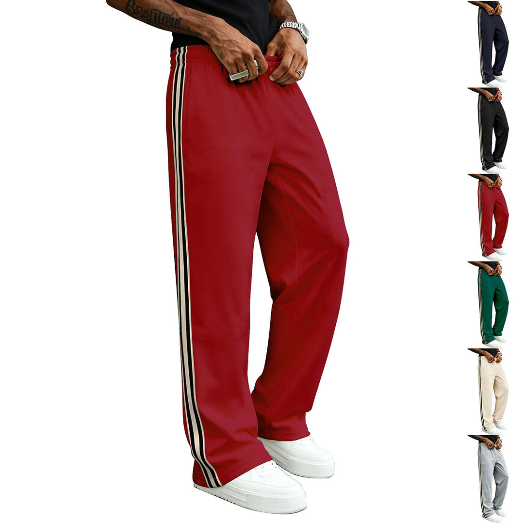 Herren Sportliche Freizeithose mit seitlichen Streifen Aliams