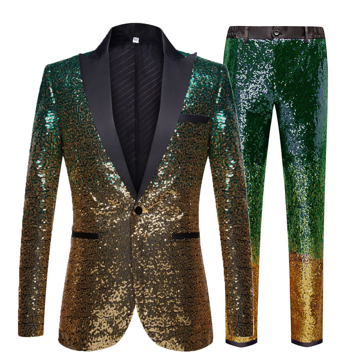 Herren festlicher Pailletten-Anzug mit modernem Design Aliams