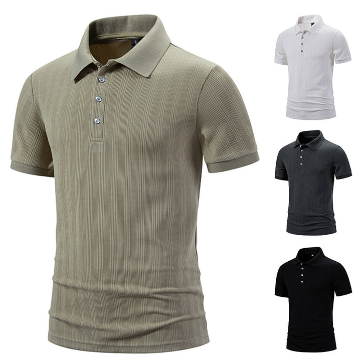 Herren Poloshirt mit strukturiertem Design und hochwertiger Baumwollmischung Aliams