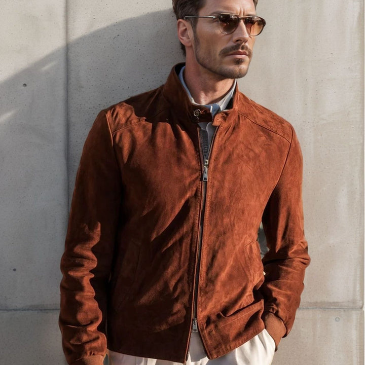 Herren elegante Wildlederjacke Aliams