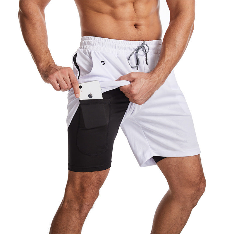 Herren Sportliche Hybrid-Shorts mit praktischen Taschen und atmungsaktivem Material Aliams