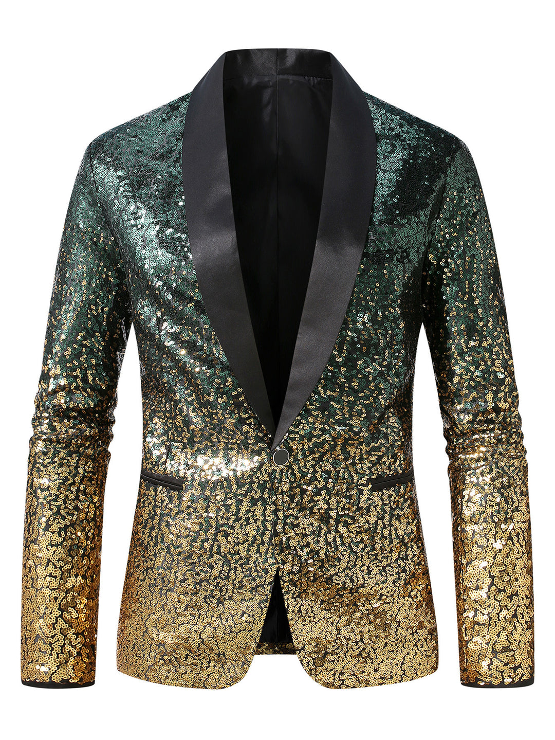 Herren glitzernder Paillettenblazer Aliams