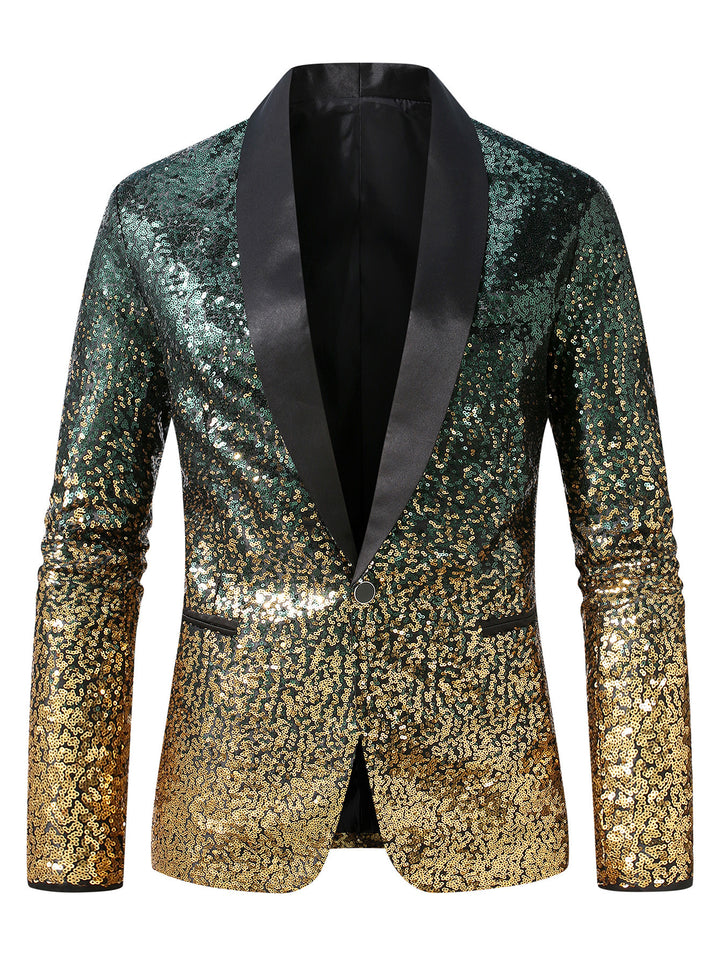 Herren glitzernder Paillettenblazer Aliams