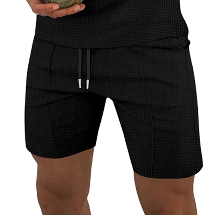 Herren Freizeithose mit elastischem Bund und strukturiertem Design Aliams