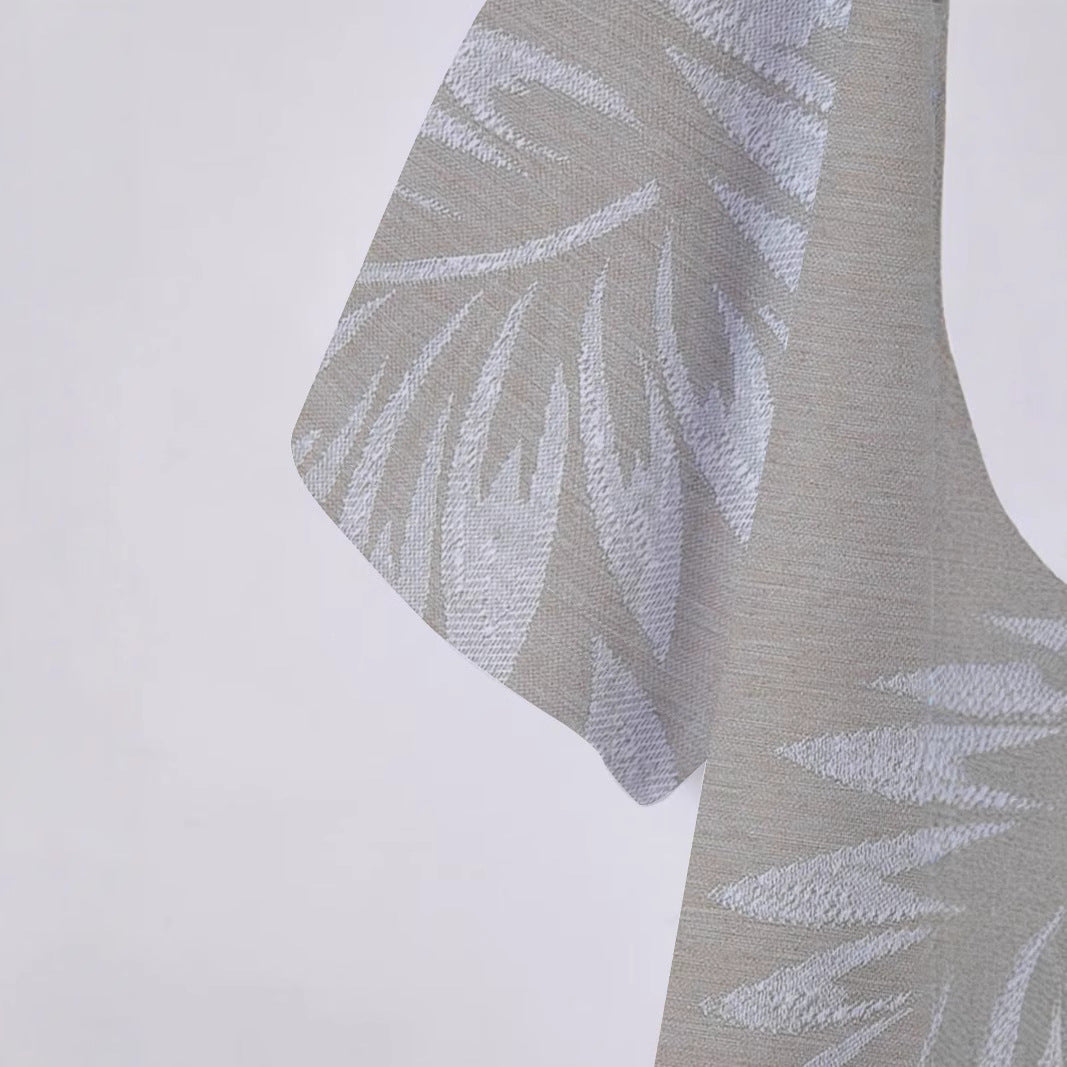 Herren Poloshirt mit tropischem Blattmuster und atmungsaktivem Stoff Aliams