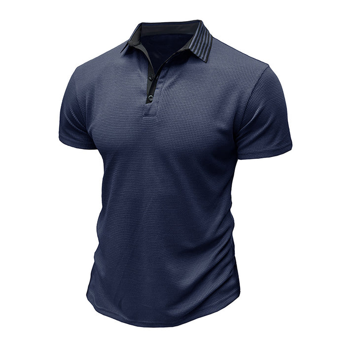 Herren Sportliches Poloshirt mit atmungsaktiven Mesh-Eigenschaften und elegantem Kragen Aliams