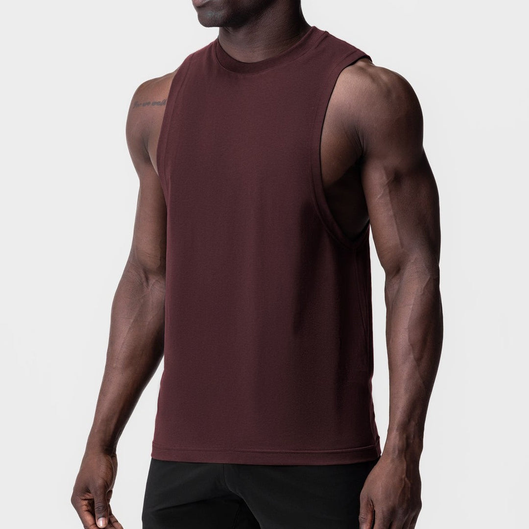 Herren Sportliches Muskelshirt mit weitem Armloch Aliams