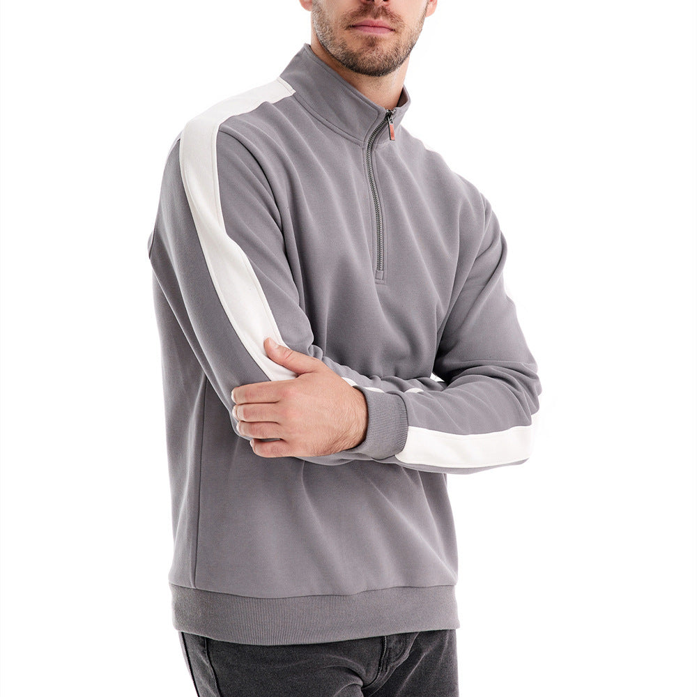 Herren Sportpullover mit Stehkragen Aliams