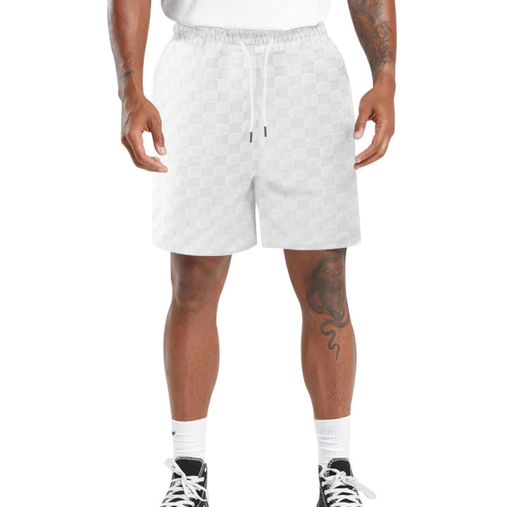 Herren Funktionale Sportshorts im modischen Karomuster Aliams