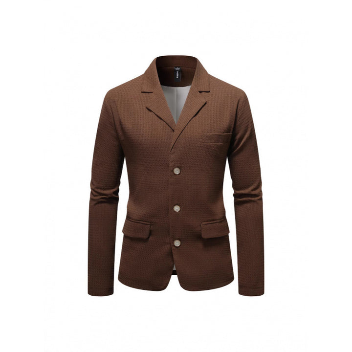 Herren eleganter Blazer mit strukturiertem Design und praktischen Taschen Aliams