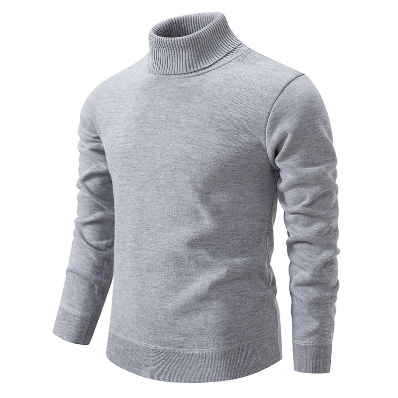 Herren schicker Rollkragenpullover aus hochwertiger Baumwolle Aliams