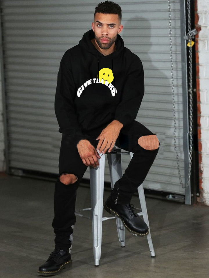 Herren Kapuzenpullover mit inspirierendem Print Aliams