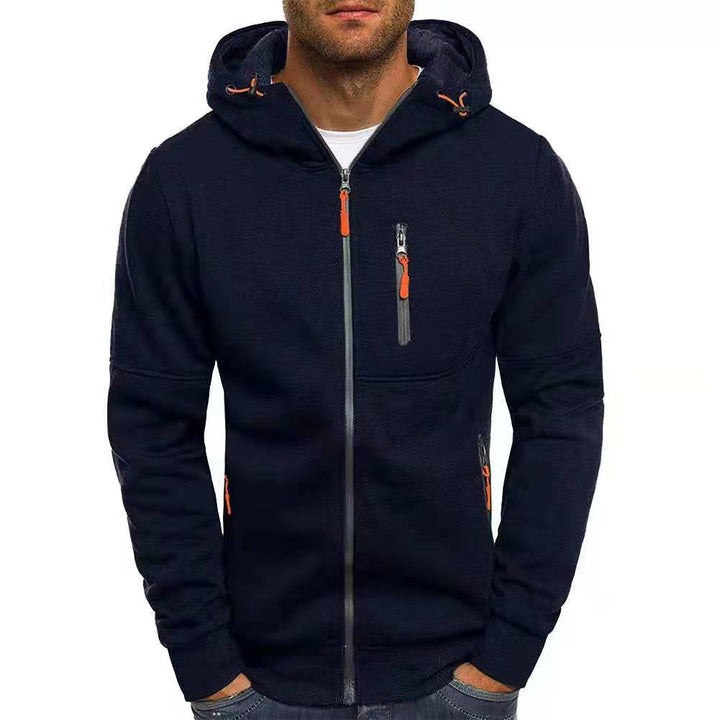 Herren Hoodie mit praktischen Reißverschlusstaschen und modernem Design Aliams