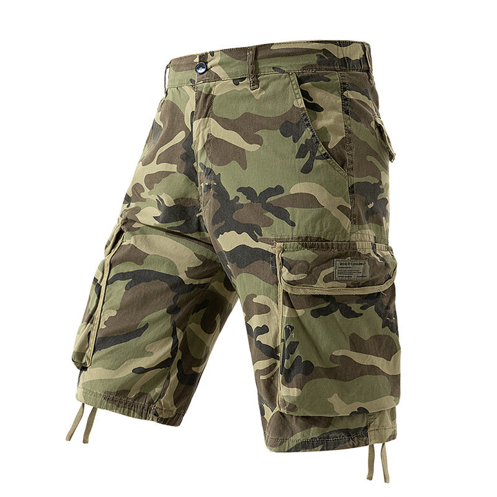 Herren Cargoshorts im lässigen Camouflage-Design mit multifunktionalen Taschen Aliams