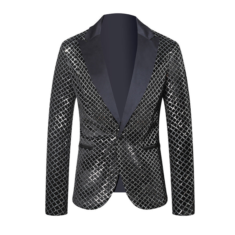 Herren eleganter Pailletten Blazer im modernen Design Aliams