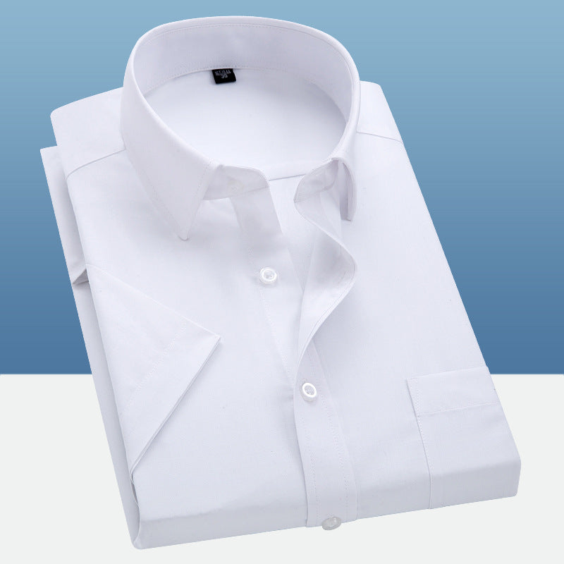 Herren elegantes Kurzarmhemd mit feiner Baumwollstruktur Aliams