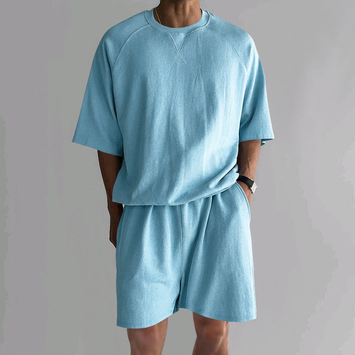 Herren Komfortabler Sportanzug mit breiten Ärmeln und elastischem Bund Aliams