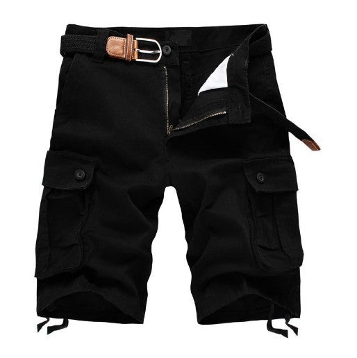 Herren Cargo-Shorts mit vielseitigen Taschen und verstellbarem Bund Aliams
