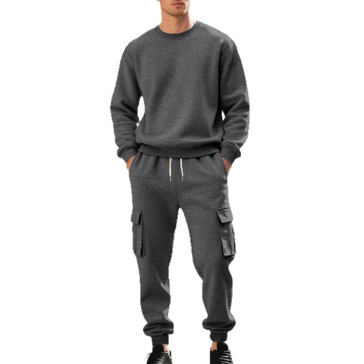 Herren Sweatshirt und Cargo-Shorts Set Aliams