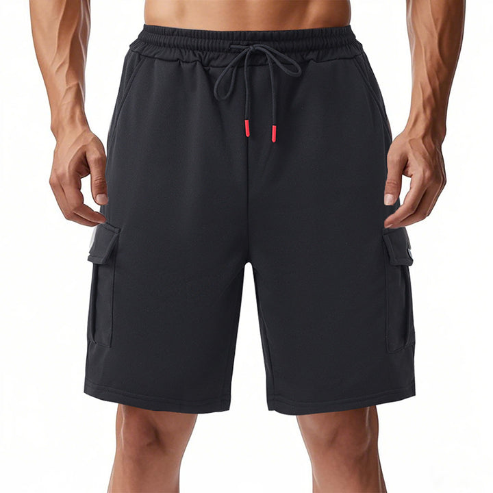 Herren funktionale Sportshorts mit praktischen Seitentaschen und elastischem Bund Aliams