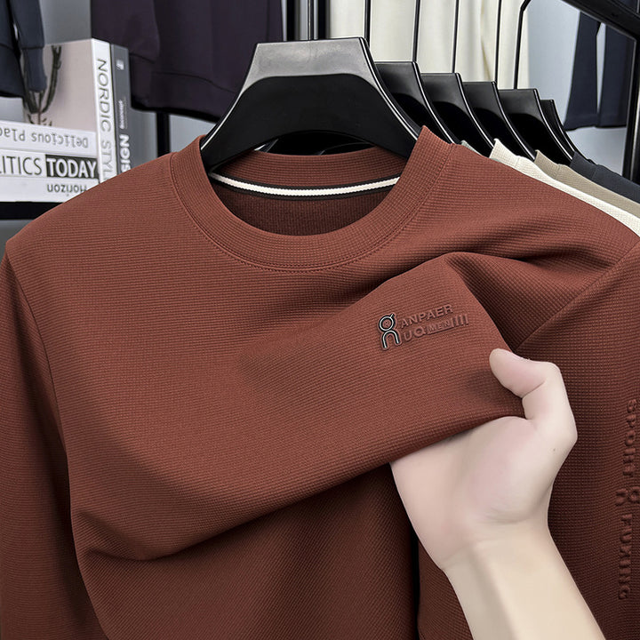 Herren Sport Sweatshirt mit strukturiertem Gewebe und modernem Rundhalsausschnitt Aliams