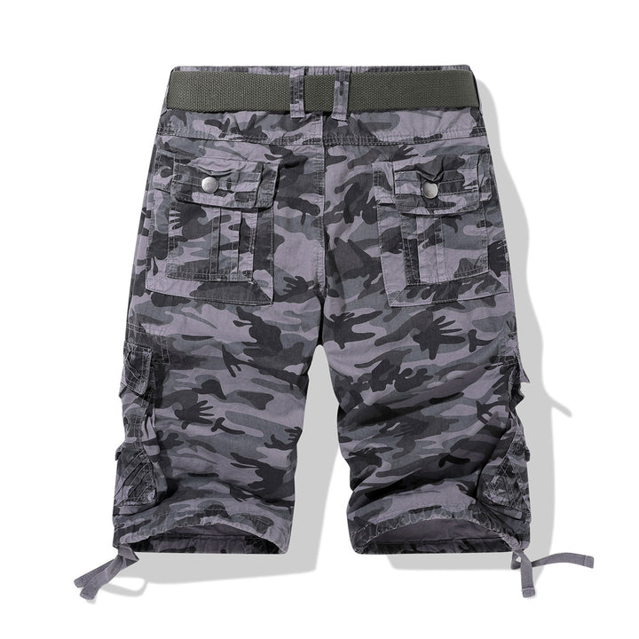 Herren Cargoshorts im Camouflage-Design mit verstellbarem Bund Aliams