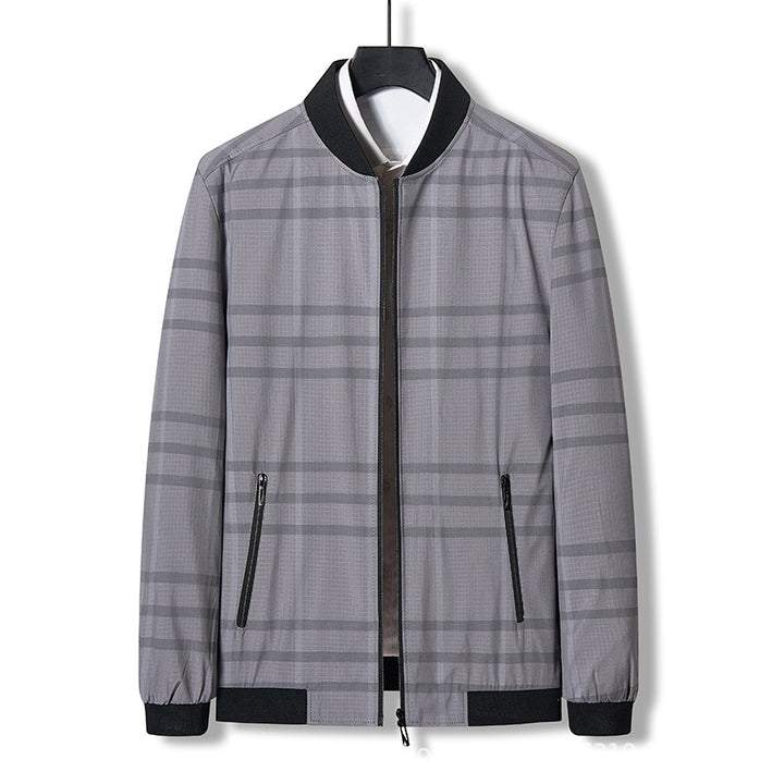 Herren sportliche Übergangsjacke mit modernen Einsätzen und vielseitigen Taschen Aliams