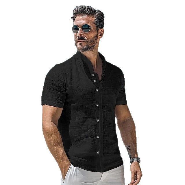 Herren Kurzarm Hemd Aliams