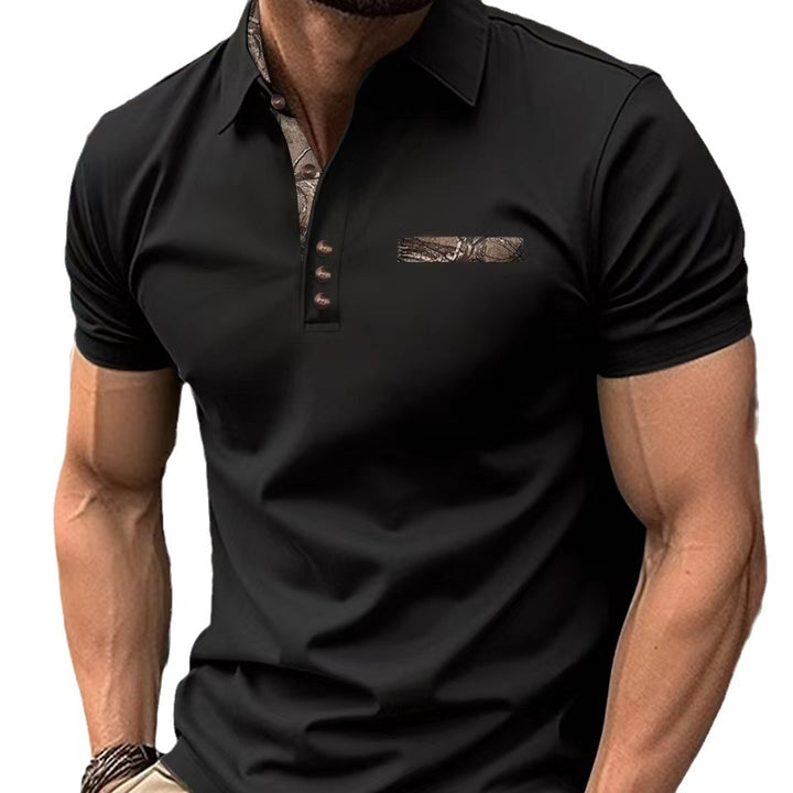 Herren Poloshirt mit stilvollem Kragen und modischem Brusttaschen-Design Aliams