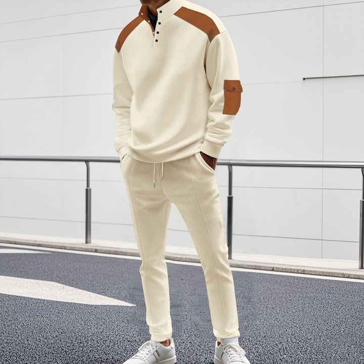 Herren Sportliches Zip-Set mit modischen Akzenten und strukturierter Verarbeitung Aliams