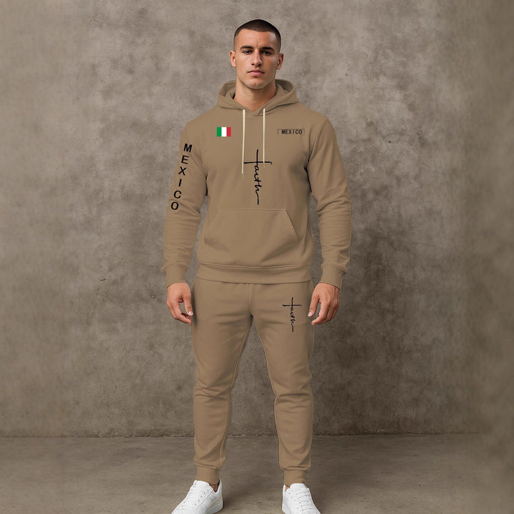 Herren Sport Hoodie und Jogginghose Set Aliams