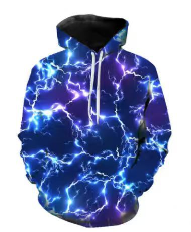 Herren Kapuzenpullover mit dynamischem Blitzdesign Aliams