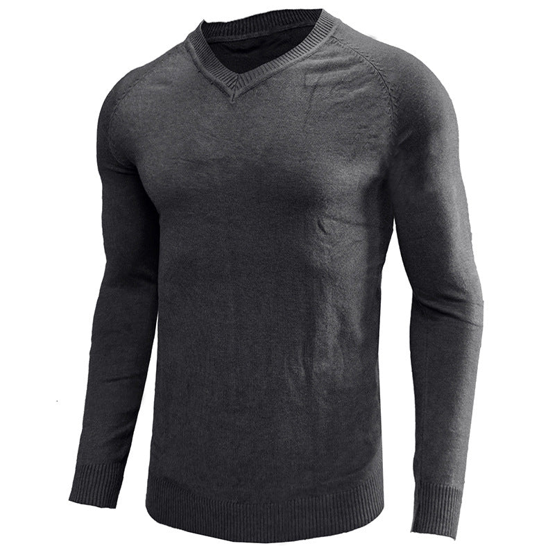 Herren eleganter V-Ausschnitt Pullover aus weichem Strick Aliams