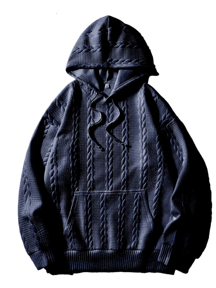 Herren Kapuzenpullover mit strukturiertem Muster Aliams