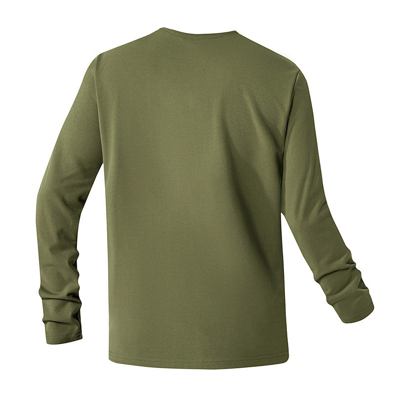 Herren Atmungsaktives Funktionsshirt mit Reißverschlusstasche Aliams