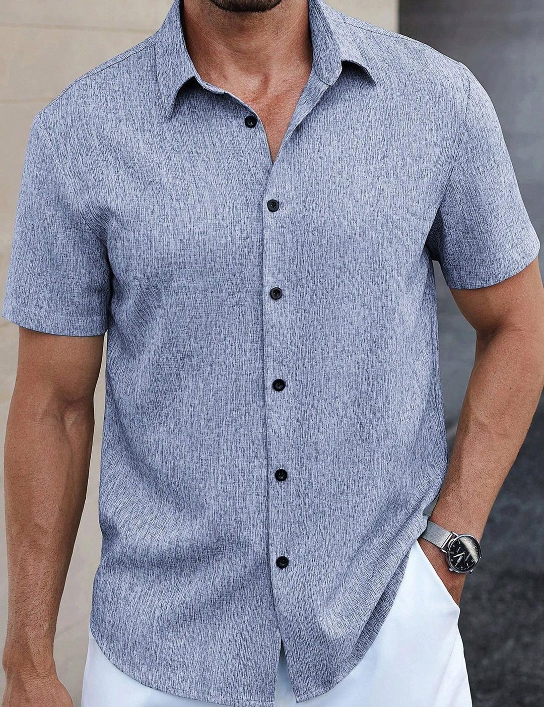 Herren Kurzarmhemd Aliams